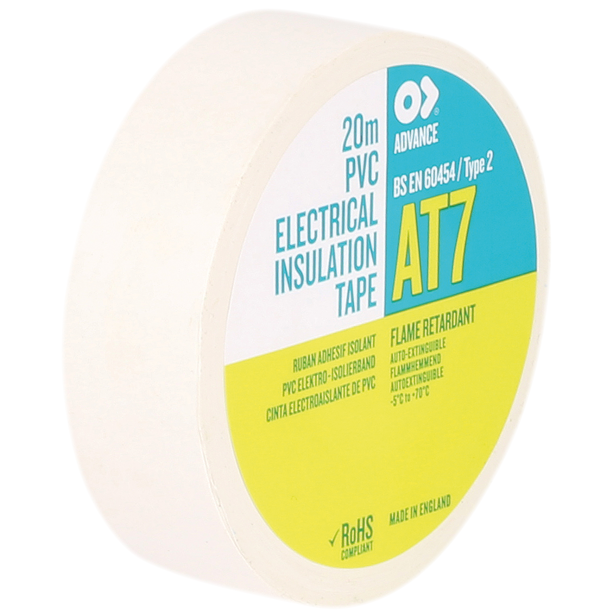 AT7 PVC Tape White - Onlinediscowinkel.nl