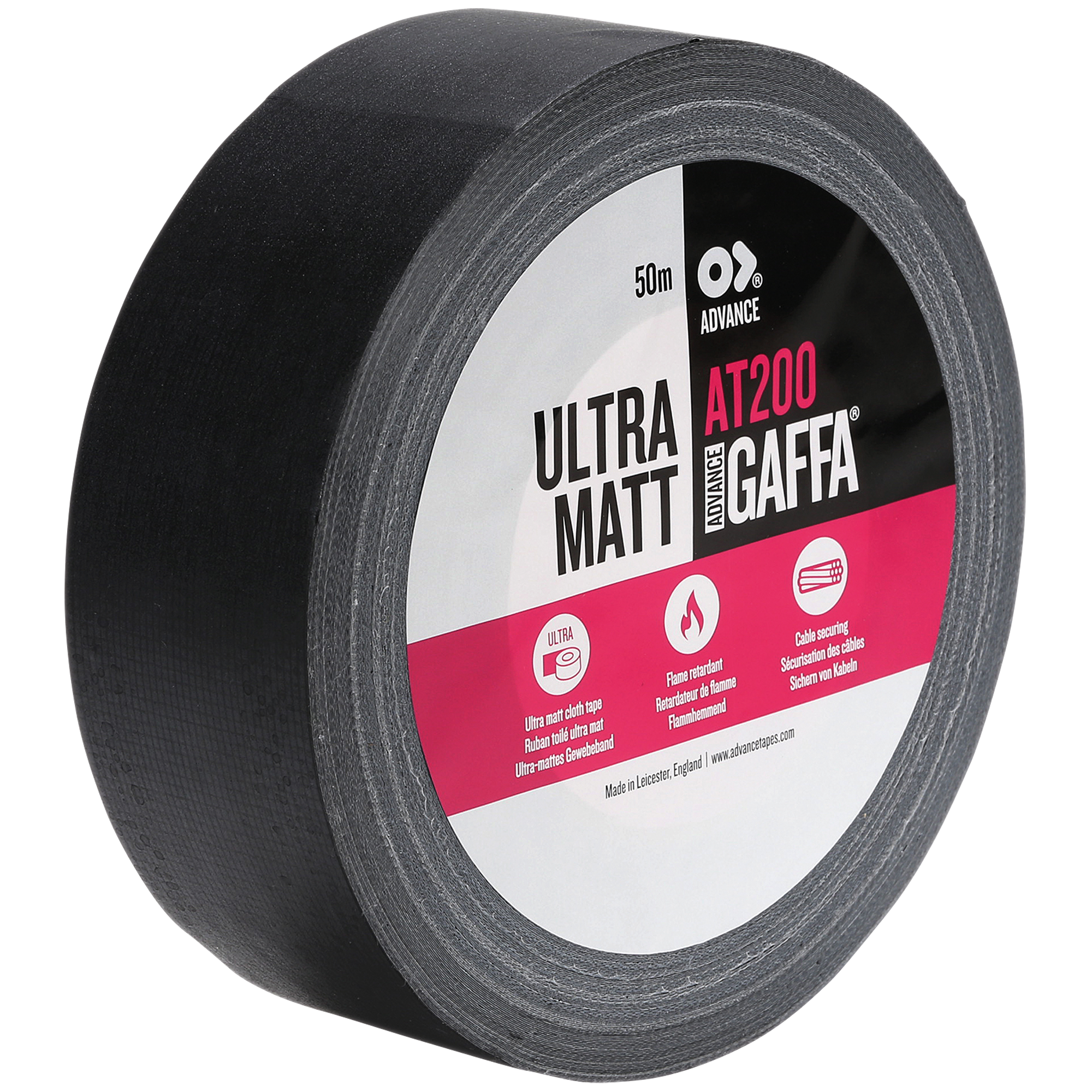 AT200 Ultra Matt Cloth Tape Advance Gaffa® - Onlinediscowinkel.nl