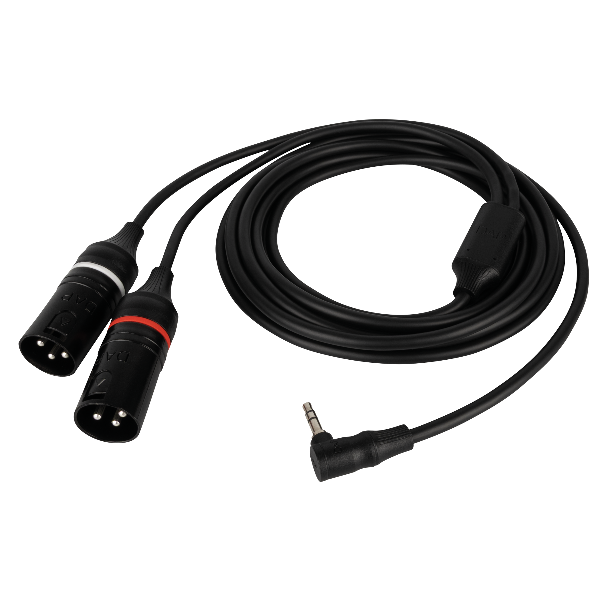 FL118 - male stereo right-angled mini-jack to 2 XLR/M 3P 3 m - Onlinediscowinkel.nl