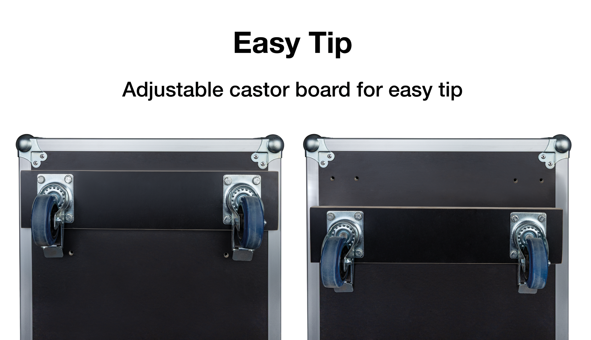 SHOWTEC Case for 4x Titan Strobe 1000 FX / Titan Matrix FX / Titan Vintage FX - Penn Elcom sloten en handgreep - zwenkwielen met rem - Afbeelding 5