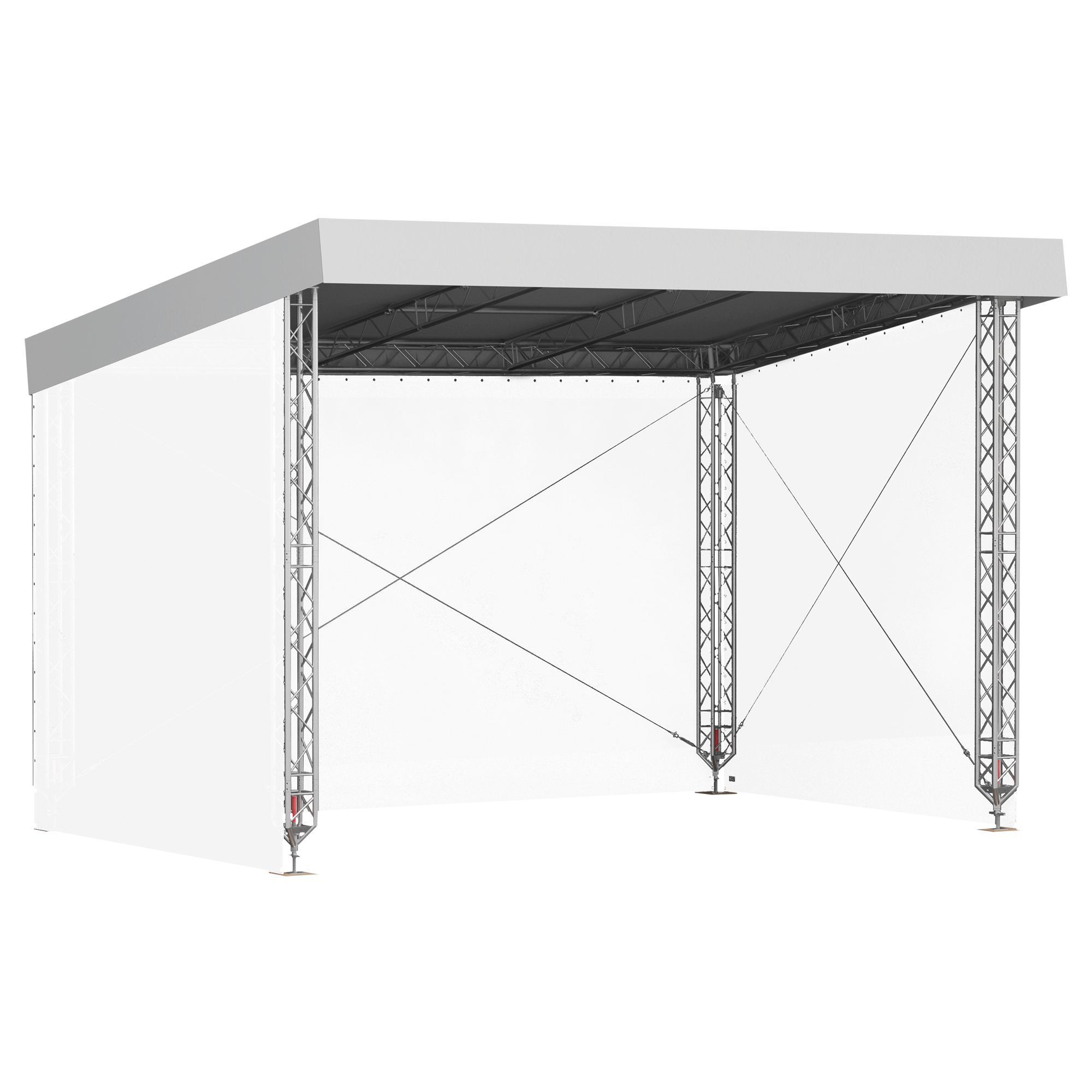 MR0 Sloping Roof System with Canopy 6m