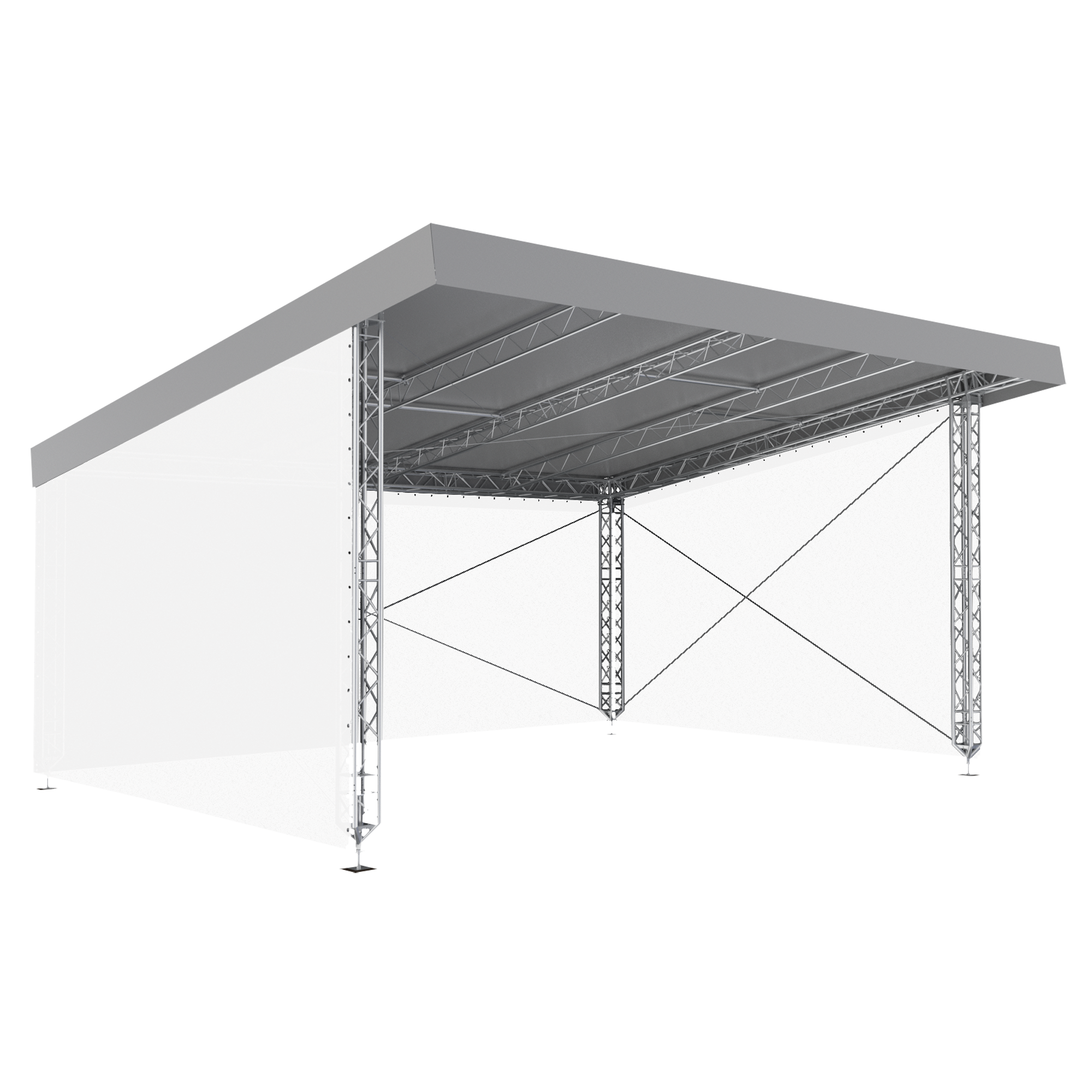 MR0 Sloping Roof System with Canopy 8m