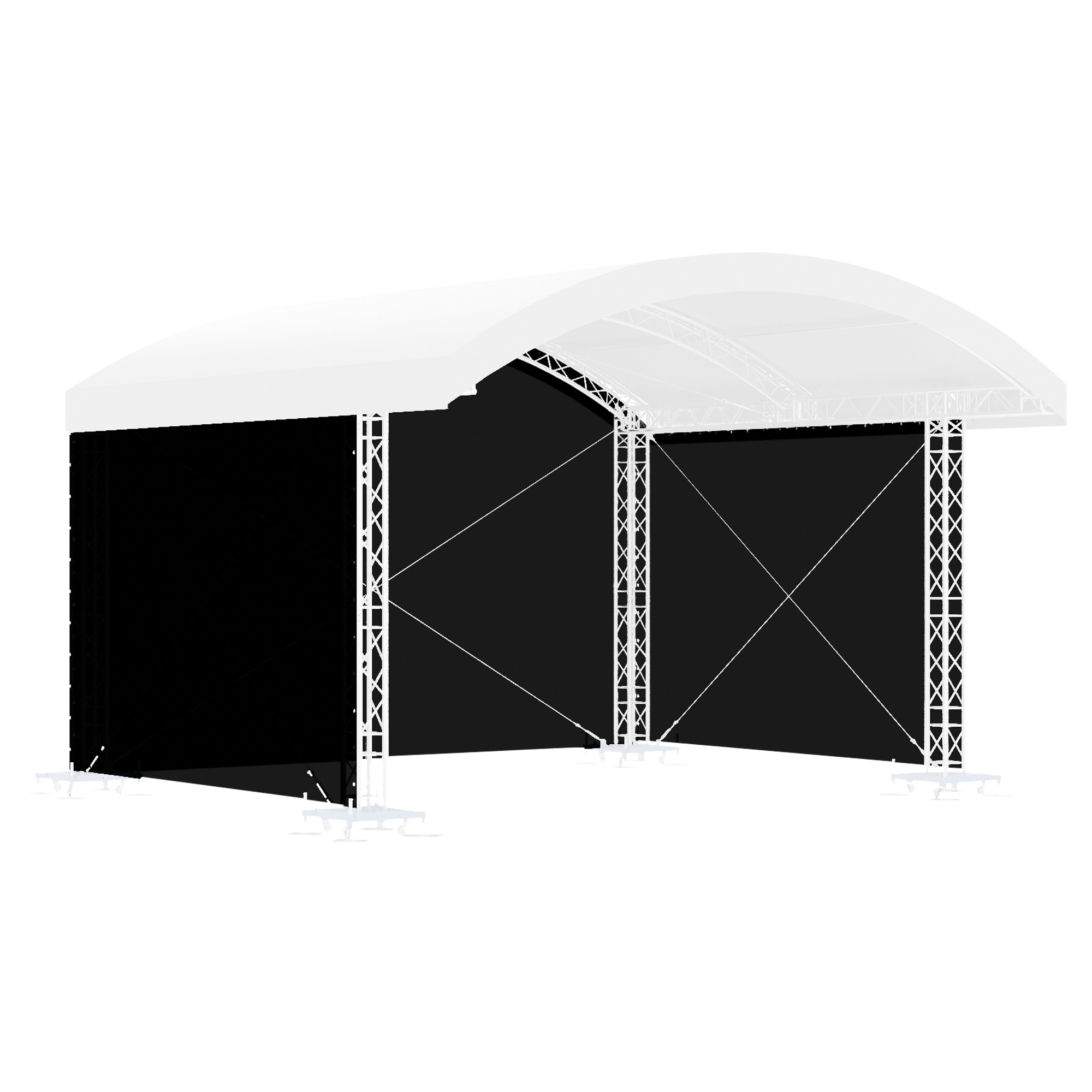 Side Nets for MR1 Arched Roof System 6m