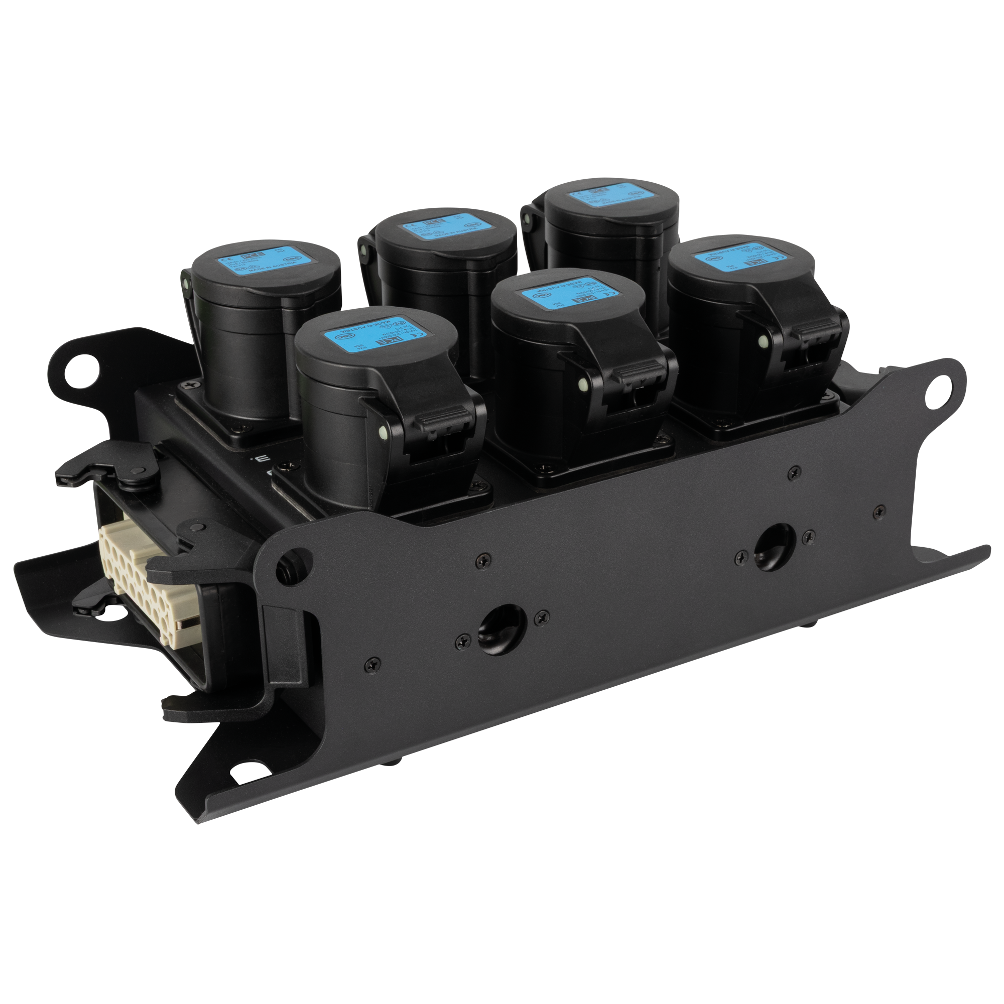 SHOWGEAR PowerCore 2m.6c - Breakout Multipin H16 in/uit naar 6x CEE 16A (1P+N+PE) - Afbeelding 4