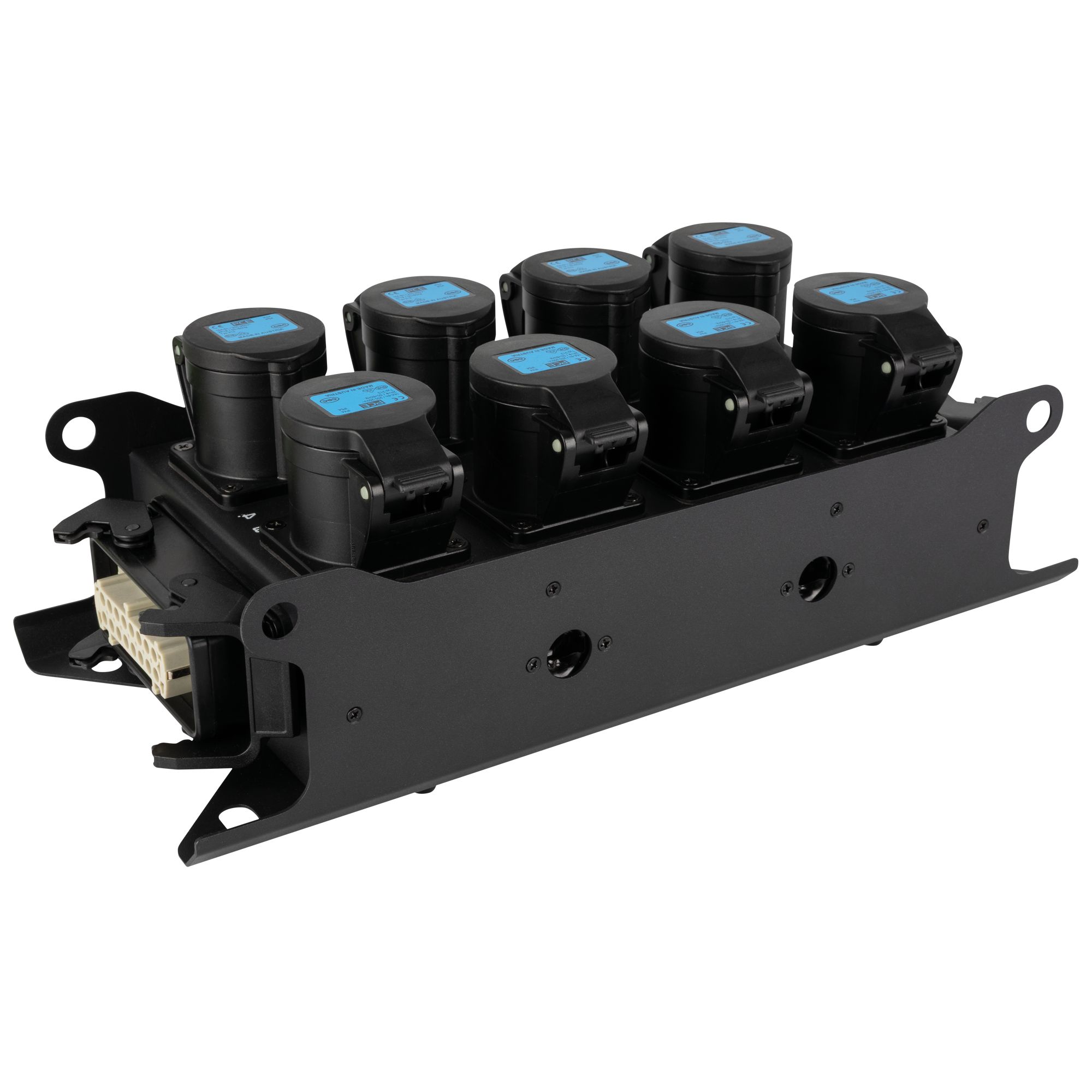 SHOWGEAR PowerCore 2m.8c - Breakout Multipin H16 in/uit naar 8x CEE 16A (1P+N+PE) - Afbeelding 4