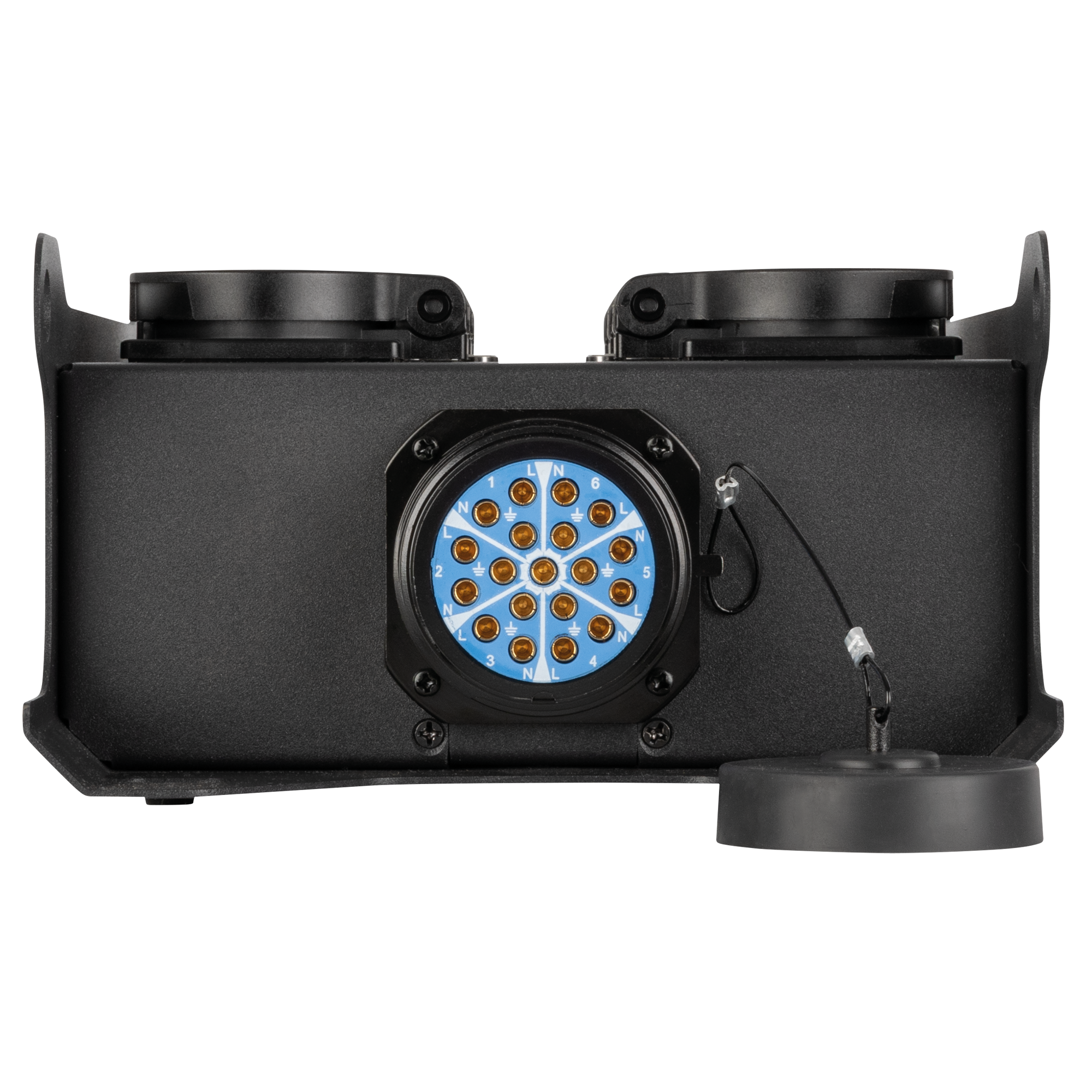 SHOWGEAR PowerCore 2s.6s - Breakout Multipin S19 in/uit naar 6x Shuko - Afbeelding 2