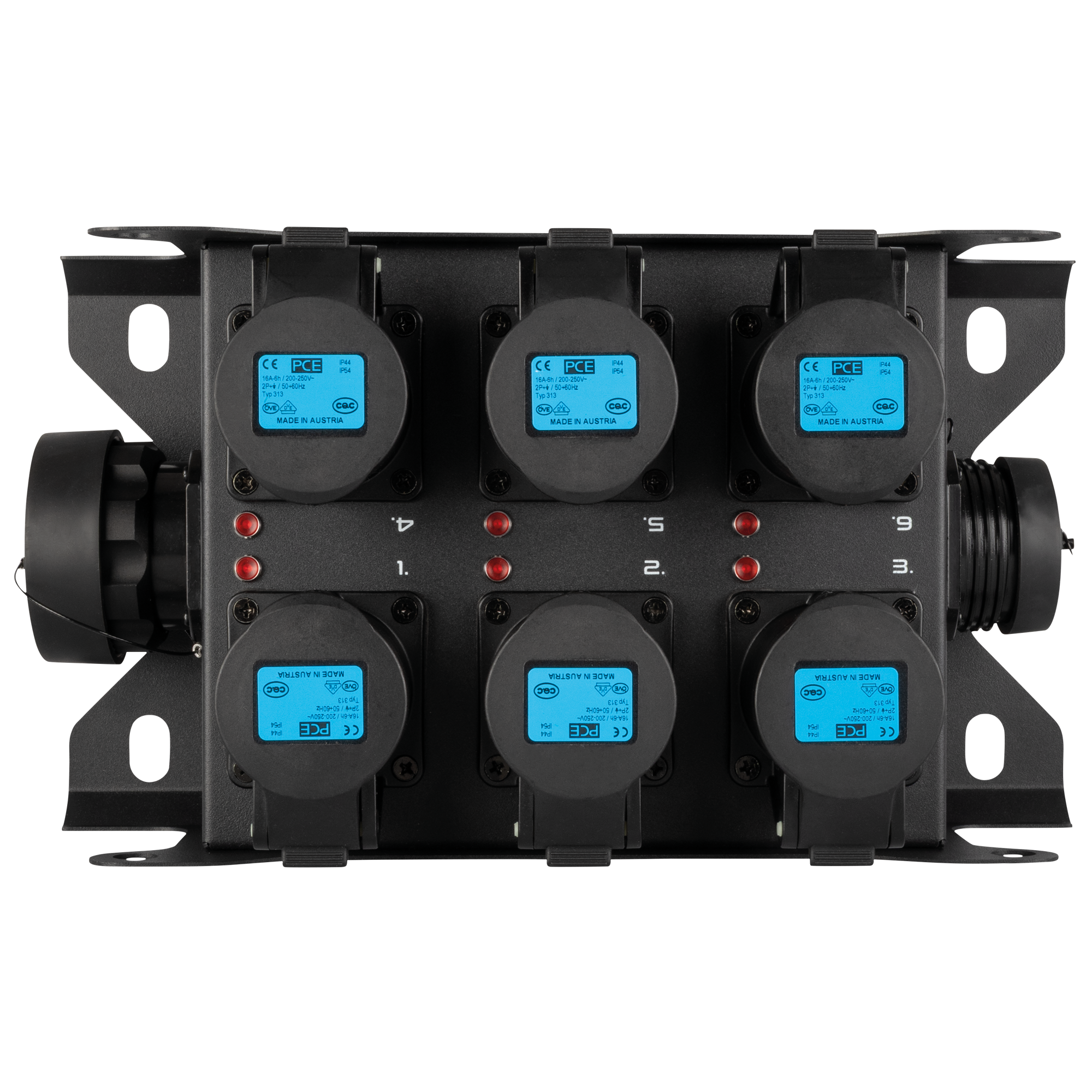 SHOWGEAR PowerCore 2s.6c - Breakout Multipin S19 in/uit naar 6x CEE 16A (1P+N+PE) - Afbeelding 5