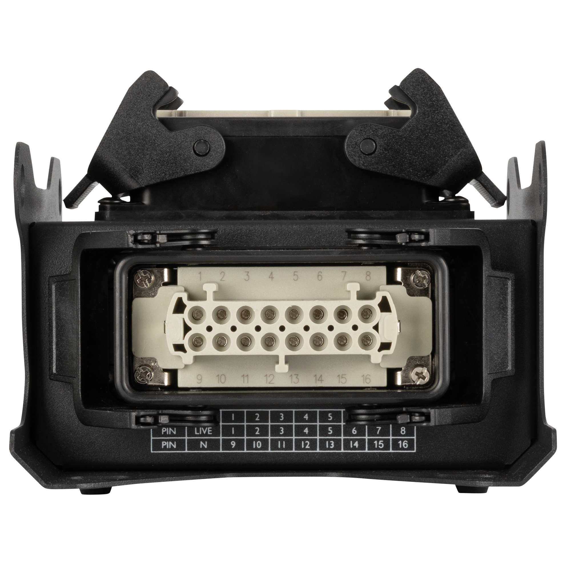 SHOWGEAR PowerCore Multipin H16 Y-Splitter - Multipin H16 in naar 2x Multipin H16 out - Afbeelding 3