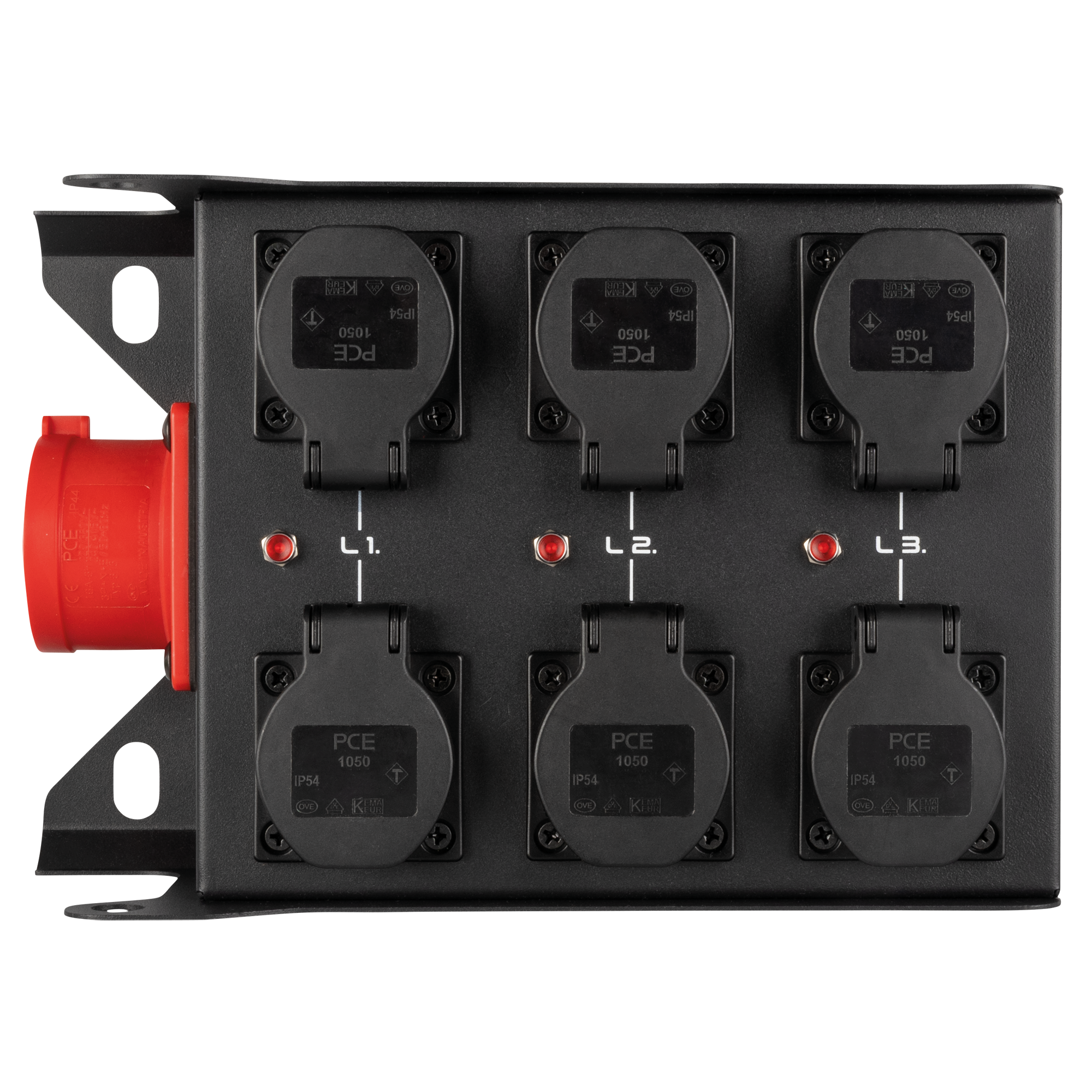 SHOWGEAR PowerCore c16a.6s - 6x Schuko - 1x CEE 16 A (5P) - Afbeelding 5