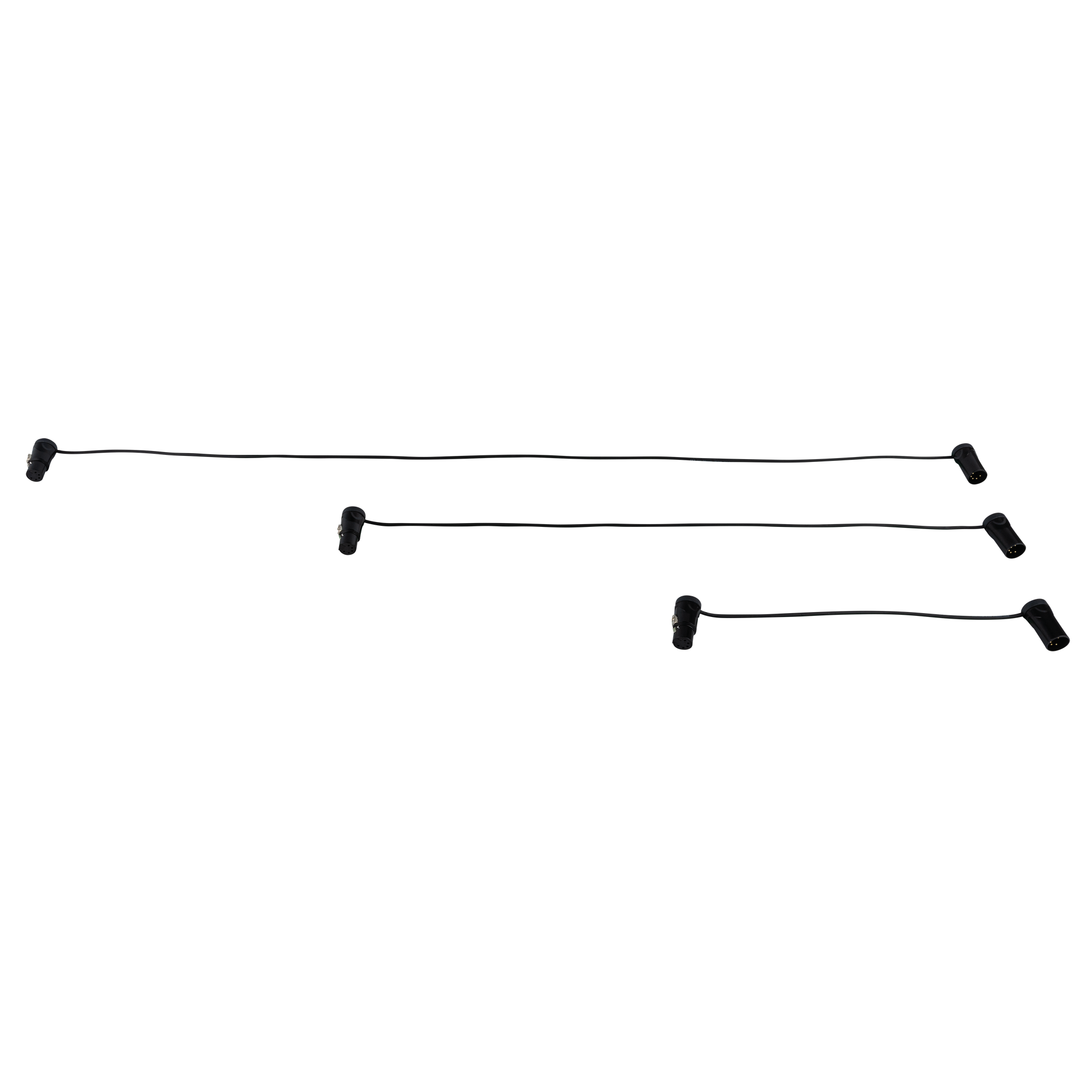 DAP FLX18 - bal. XLR/M 5P to XLR/F 5P Patch Cable 0.60 m - Ultracompacte haakse XLR patchkabel - 60 cm - Afbeelding 3