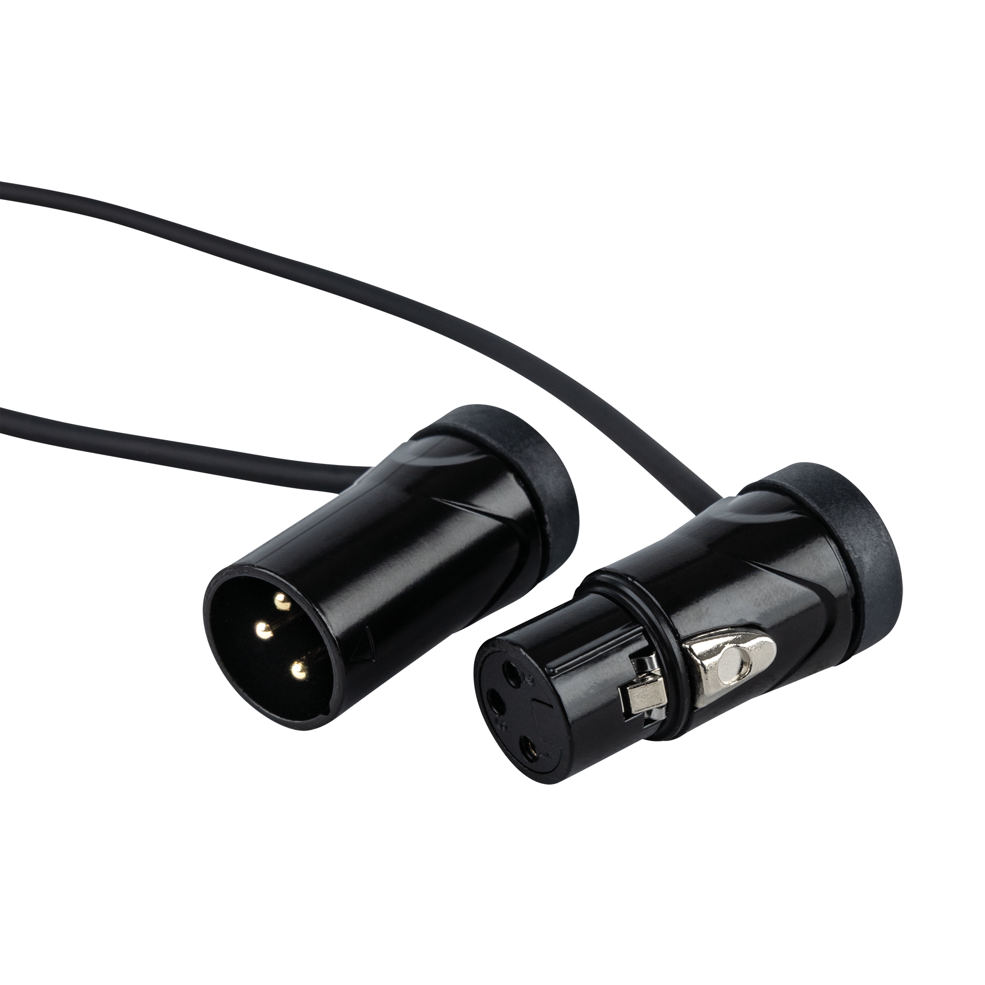 DAP FLX19 - bal. XLR/M 3P to XLR/F 3P Patch Cable 0.30 m - Ultracompacte haakse XLR patchkabel - 30 cm - Afbeelding 2