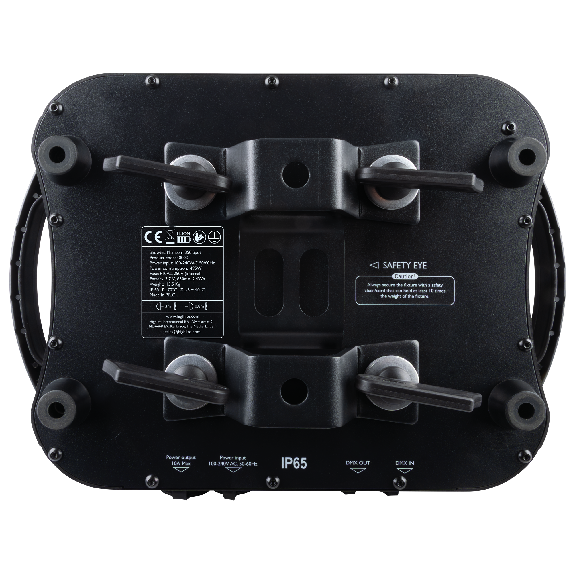 SHOWTEC Phantom 350 Spot - 350 W LED spot moving head - IP65 - Afbeelding 13