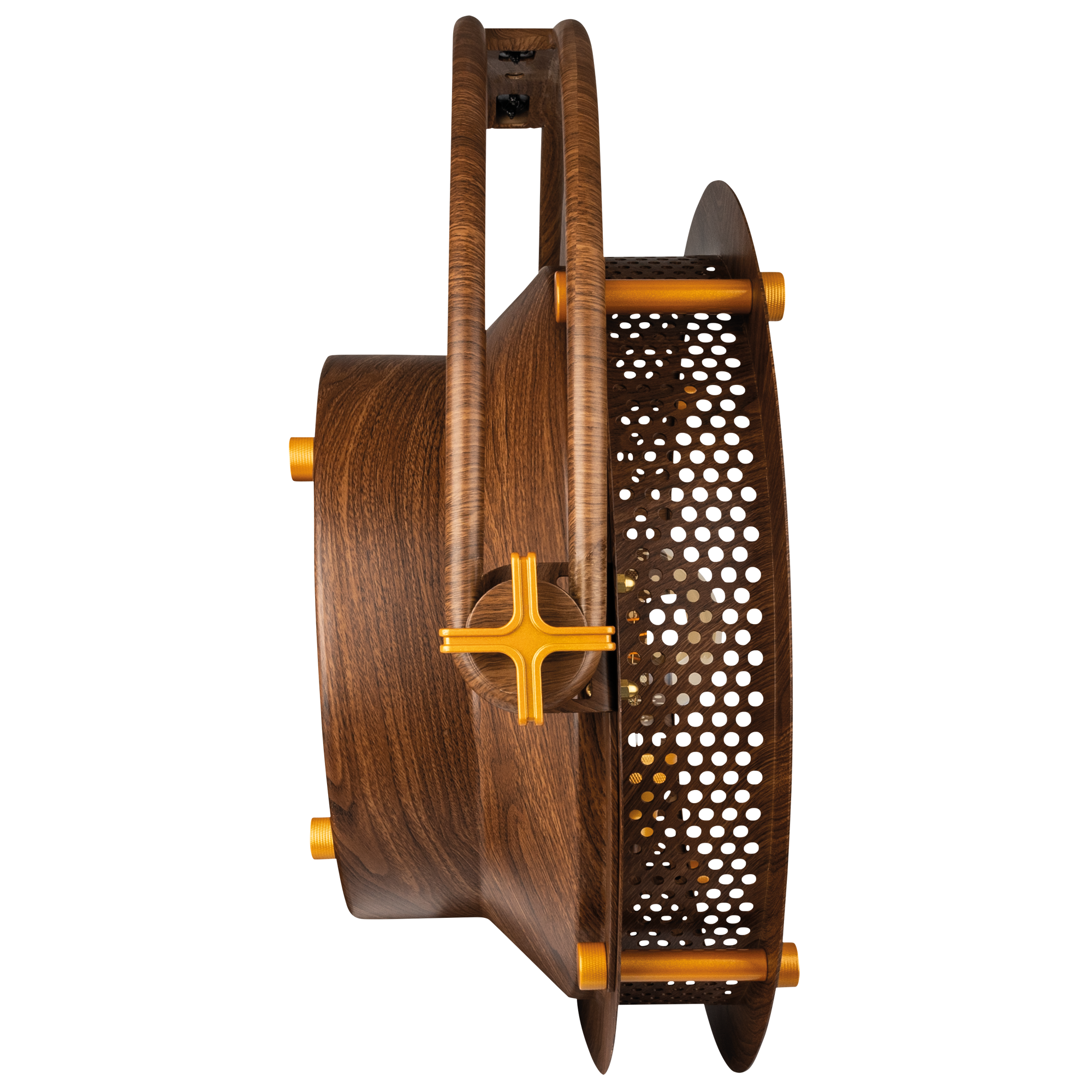 SHOWTEC Edison Vintage 1 Pale Gold / Wood Grain - Retro DMX-LED-lamp met dimmer en E27-fitting - houtnerfmotief - Afbeelding 3