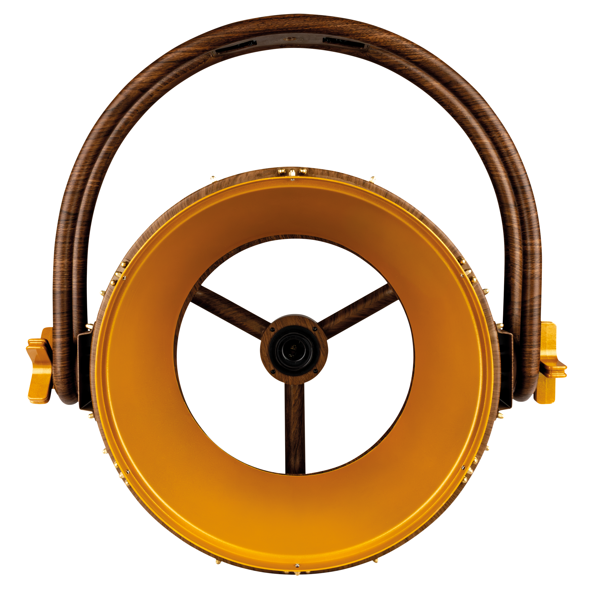 SHOWTEC Edison Vintage 2 Pale Gold / Wood Grain - Retro DMX-LED-lamp met dimmer en E27-fitting - houtnerfmotief - Afbeelding 4
