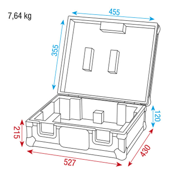 SHOWGEAR Turntable Case With protective foam - Draaitafelcase - Afbeelding 3