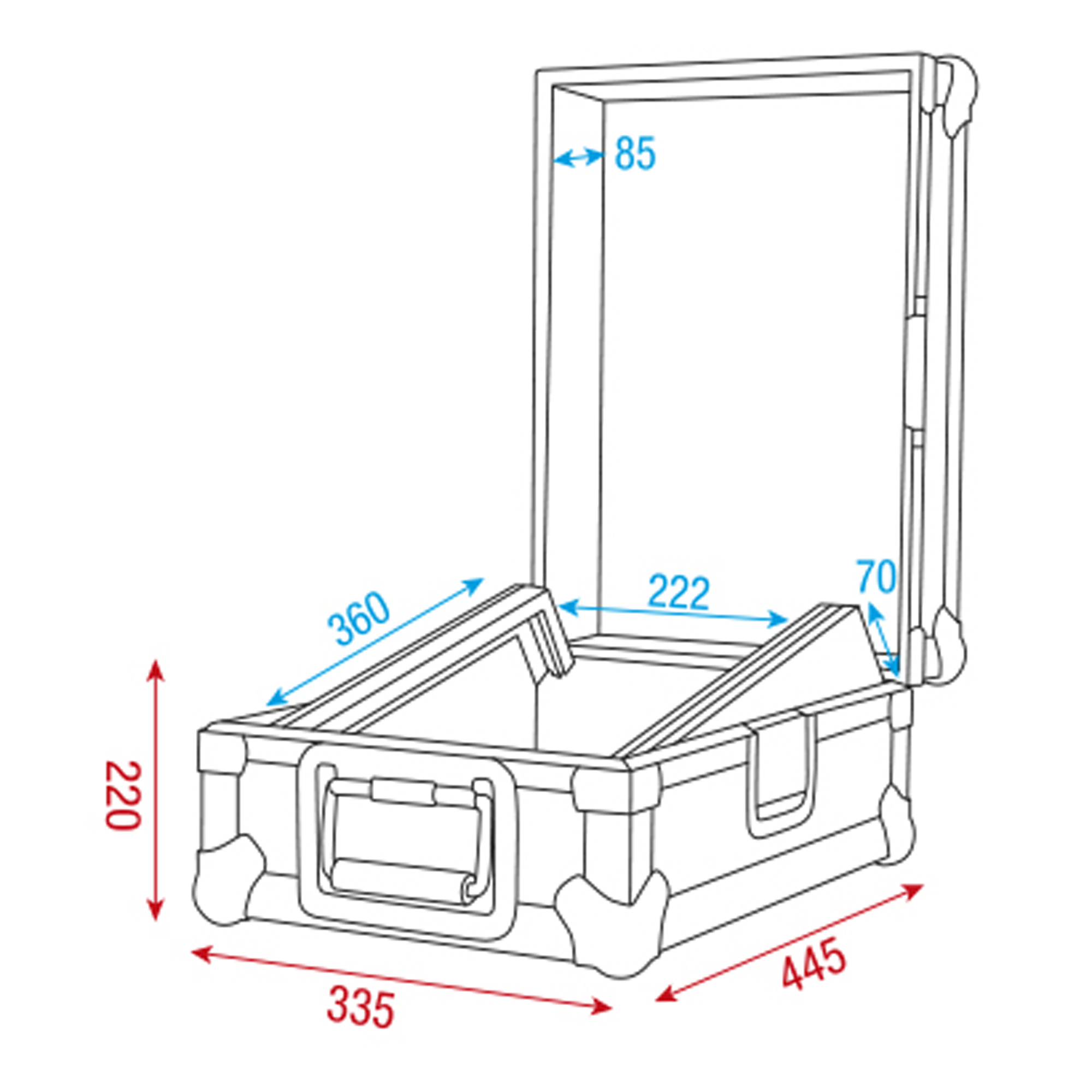 WENTEX Pipe & Drape Case for FOH Kit - Voor een breedte tot 19 m - Afbeelding 9