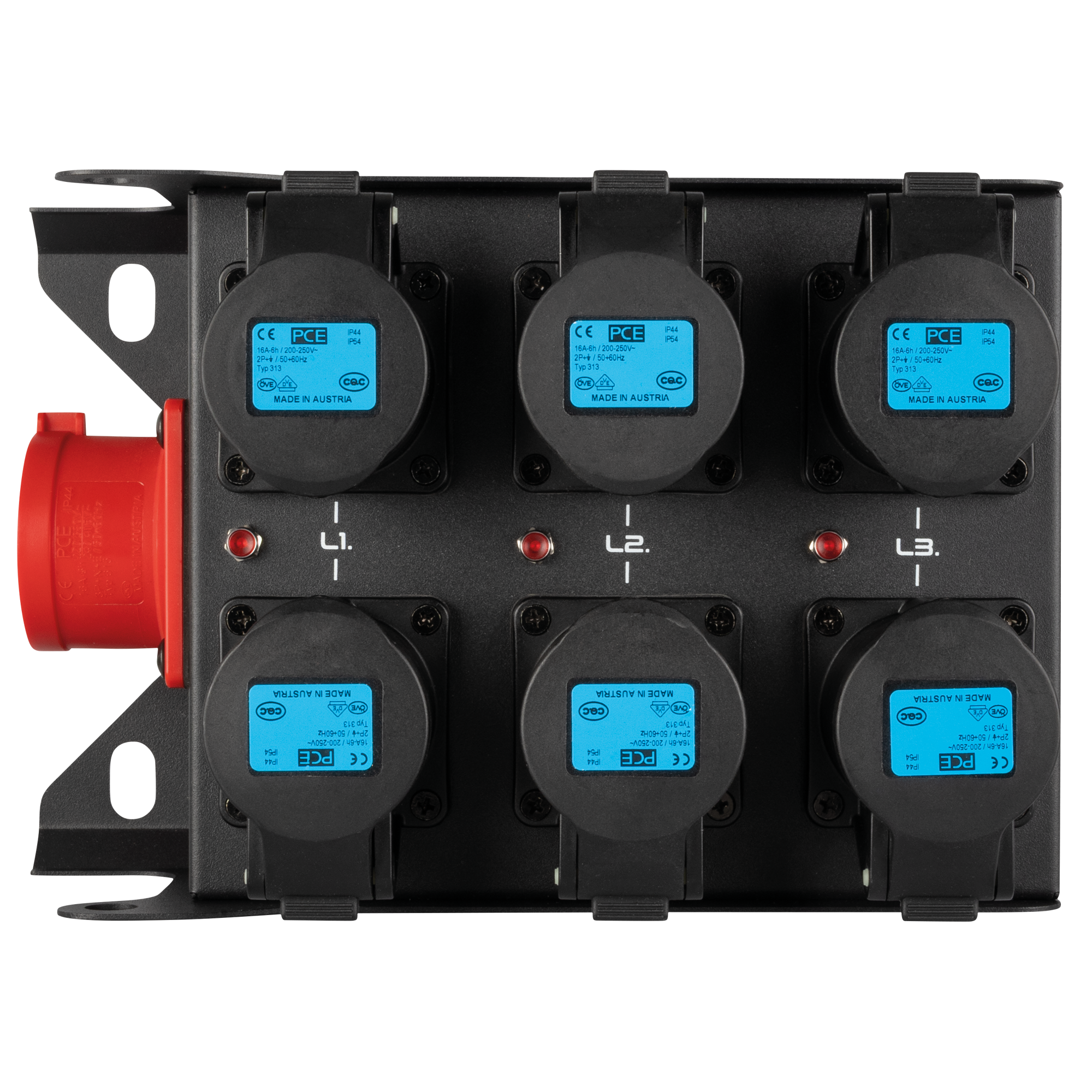 SHOWGEAR PowerCore c16a.6c - 6x CEE 16 A (1P) - 1x CEE 16 A (5P) - Afbeelding 5